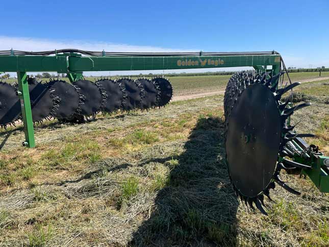 Ohana-Hay-equipmentRakes help to turn the hay over, which speeds up the drying process by exposing all sides to sunlight and air. Proper drying is crucial to prevent mold and ensure high-quality hay.